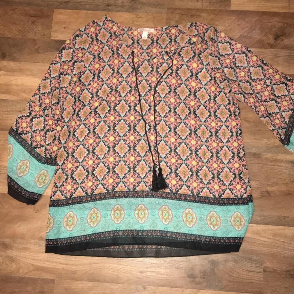 Boho Peasant Top